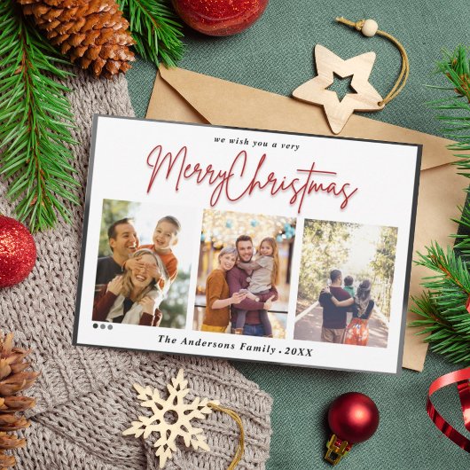 冬の飾り付きクリスマス2の写真 シーズンカード