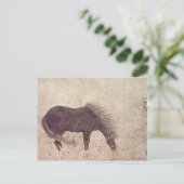 冬の馬と新郎 ポストカード (スタンド正面)