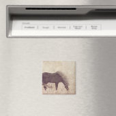 冬の馬と新郎 マグネット (インサイチュ (食洗機))