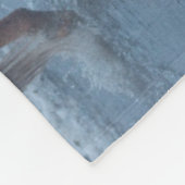 冬の馬のドライブでハイドウストラン フリースブランケット (角)