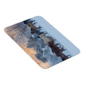 冬の馬のドライブで隠れ家の牧場 マグネット (右側)