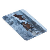 冬の馬のドライブ マグネット (右側)