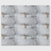 冬の馬の景色の包装紙 ラッピングペーパー (フラット)