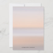 冬の馬の雪のリハーサルディナー招待状 招待状 (裏面)