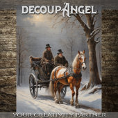 冬の馬車による描旅 – デコページ 薄葉紙