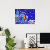 冬の馬車 ポスター (ホームオフィス)