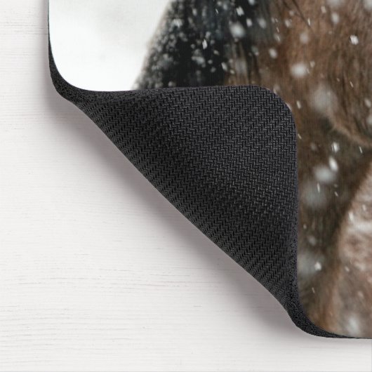 冬の馬 マウスパッド (コーナー)