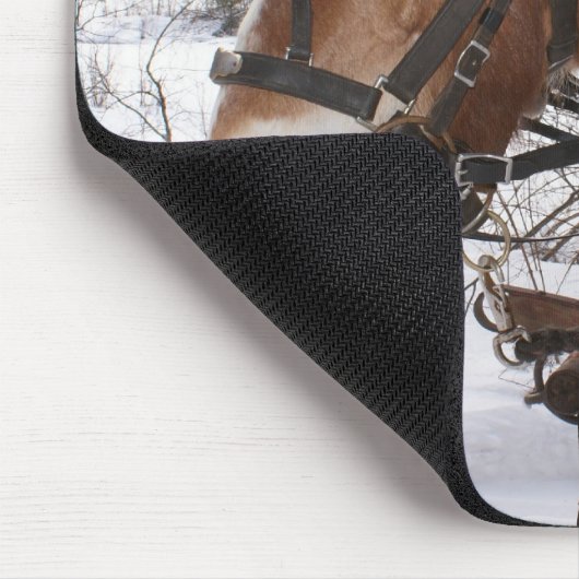 冬の馬 マウスパッド (コーナー)