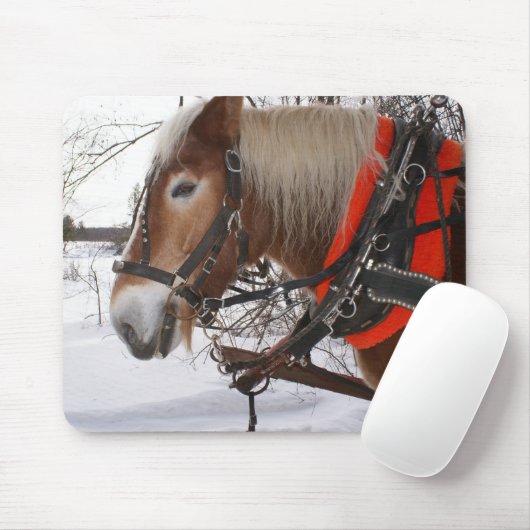 冬の馬 マウスパッド (マウス)