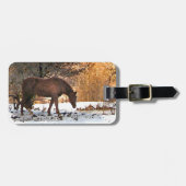 冬の馬 ラゲッジタグ (正面横)