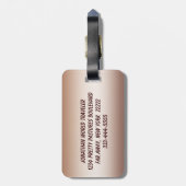 冬の馬 ラゲッジタグ (裏面縦)