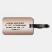 冬の馬 ラゲッジタグ (裏面横)