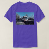冬の駅1 Tシャツ (デザイン正面)