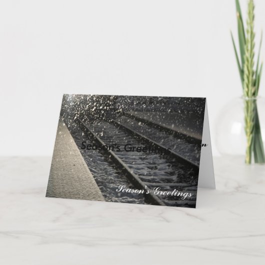 冬の駅 シーズンカード (正面)