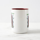 冬の騒音機械マグ ツートーンマグカップ (中央)