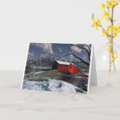 冬の驚異 カード (黄色い花)