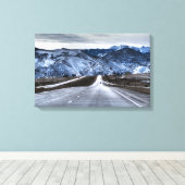 冬の高速道路15 キャンバスプリント (インサイチュ (ウッドフロア))