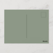 冬の魅力的ポートレートヤングガール ポストカード (裏面)