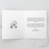 冬の魅惑のクリスマス結婚の季節 サンキューカード (内部)