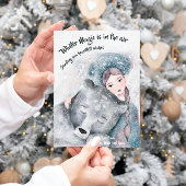 冬の魔法が空いている | Snow Queenカード 招待状