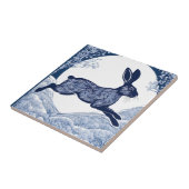 冬の魔法のウサギの囁き タイル (側面)