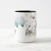 冬の魔法の北欧クリスマス ツートーンマグカップ (中央)