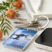 冬の魔法を信じて - 鹿 キーホルダー (正面右)