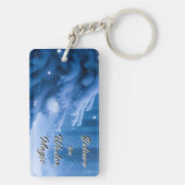 冬の魔法を信じて - 鹿 キーホルダー (裏面)