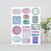 冬の魔法スクラップブックラベル紙 | 季節 (スタンド正面)