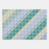 冬の魔法セーターツリーイラストレーション ラッピングペーパーシート (正面2)