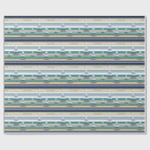 冬の魔法セーターツリーイラストレーション ラッピングペーパー (フラット)