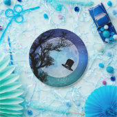 冬の魔法トップハット ペーパープレート (パーティー)