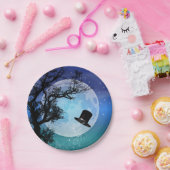 冬の魔法トップハット ペーパープレート (パーティー)