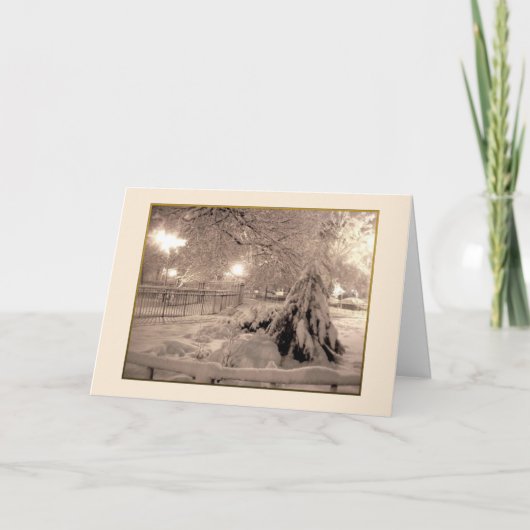 '冬の魔法'ホリデーカード – クリスマス (正面)