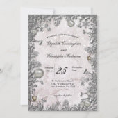 冬の魔法結婚クリスマス 招待状 (正面)