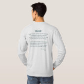 冬の魔法詩のシャツ Tシャツ (裏面フル)