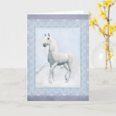 冬の魔法馬の物語 カード (黄色い花)