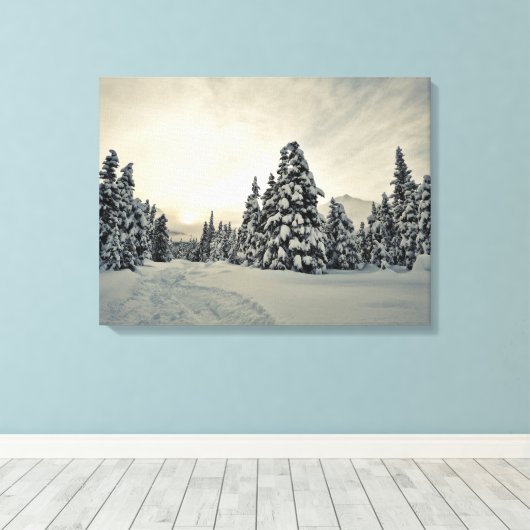 冬の魔法 キャンバスプリント (インサイチュ (ウッドフロア))