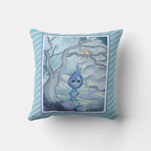 冬の魔法 クッション (裏面)