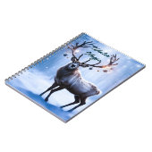 冬の魔法 – トナカイの森 ノートブック (左側)