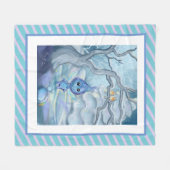 冬の魔法 フリースブランケット (正面(横))