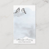 冬の魔法 |ベビーシャワーアドバイスカード エンクロージャーカード (正面)