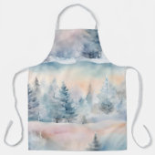 冬の魔法+ロゴの追加 エプロン (正面)