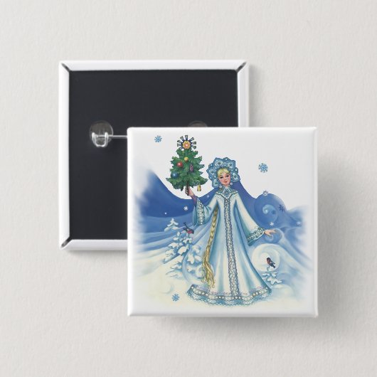 冬の魔法 缶バッジ (正面&裏面)