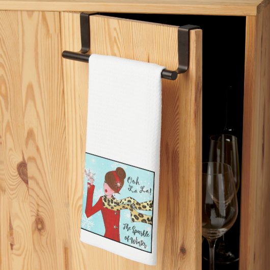 「冬の魔法」 DIVAキッチンタオル キッチンタオル (三つ折り)