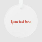 冬の鳥とキュートなクリスマストットのアクリル オーナメント (裏面)