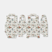 冬の鳥と松の枝模様 フェイバーボックス (折り畳みなし)