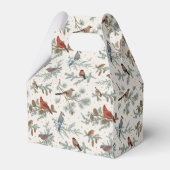 冬の鳥と松の枝模様 フェイバーボックス (正面サイド)