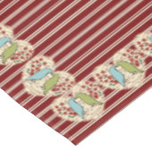 冬の鳥と果実が大好き52インチx 70インチ テーブルクロス (アングル)