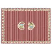 冬の鳥と果実が大好き60インチx 84インチ テーブルクロス (正面(横))